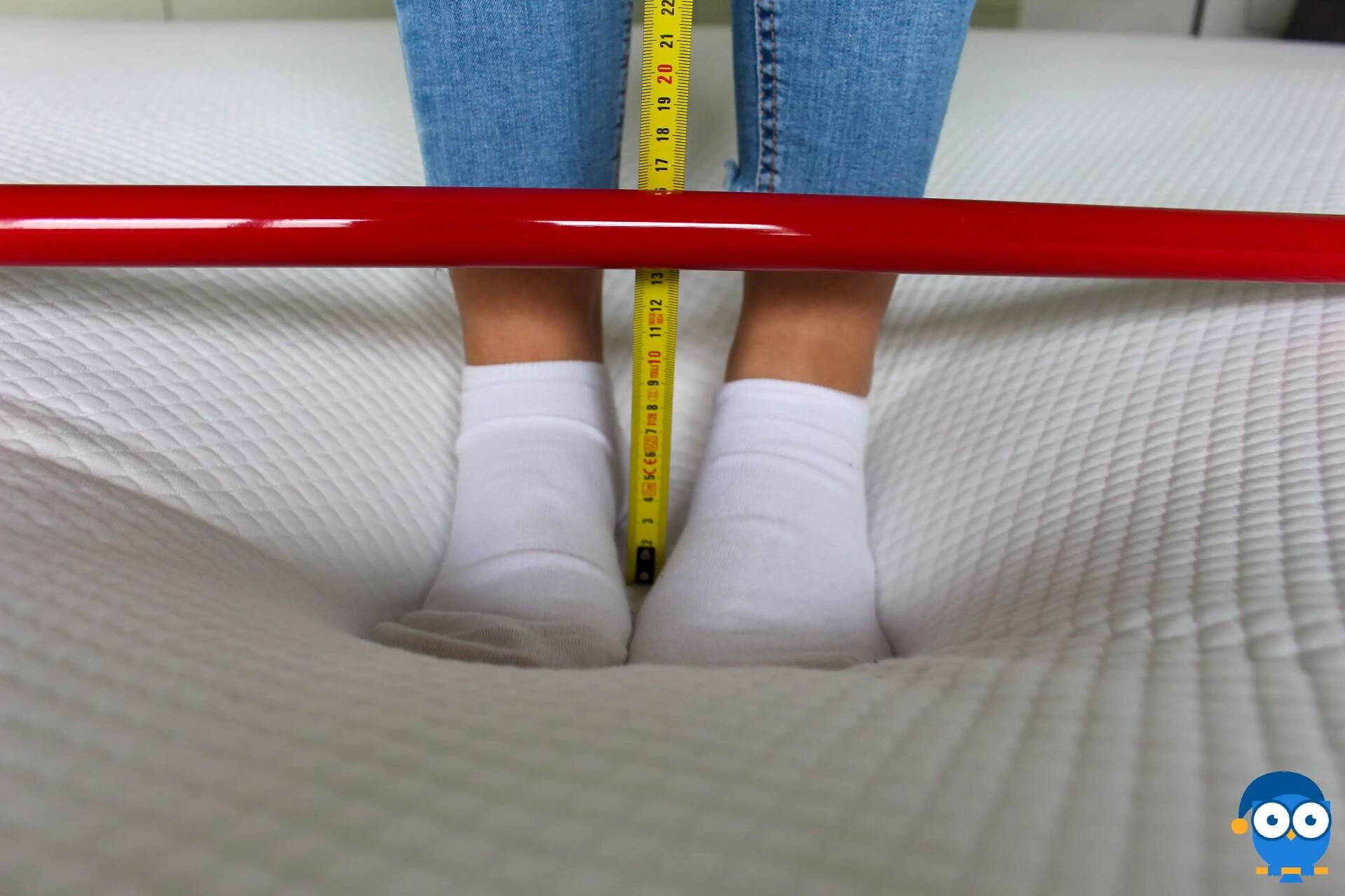 test enfoncement matelas simba hybrid pro